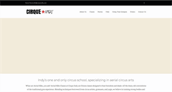 Desktop Screenshot of cirqueindy.com