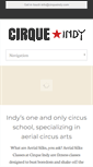Mobile Screenshot of cirqueindy.com