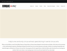 Tablet Screenshot of cirqueindy.com